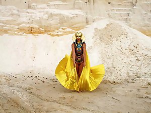 Erotic lady is showing off her titties