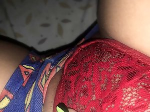 Tattooed aged prostitute in her solo play