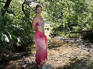 In riverbed little river Sherbikha