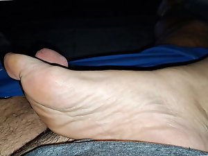 Slim older women are posing at work.