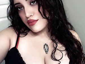 Sexiest chick is spreading pussy lips