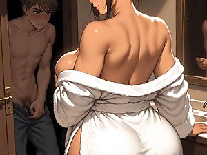 Thick MILF housewives and holy nuns corrupt and milk innocent men