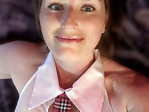 Super Sexy Smoking Hot Schoolgirl Outfit Shoot