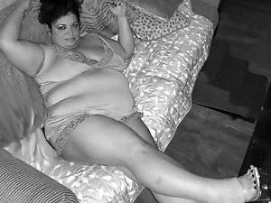 A chubby nurse is taken by an elderly physician